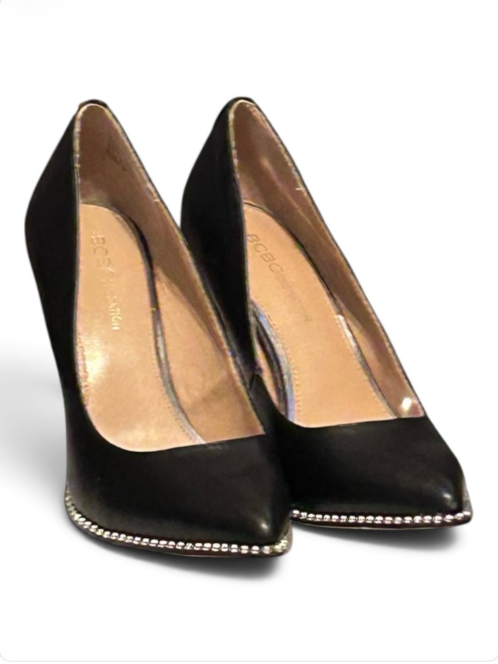 BCBG Hawti Black Pointed-Toe Pumps